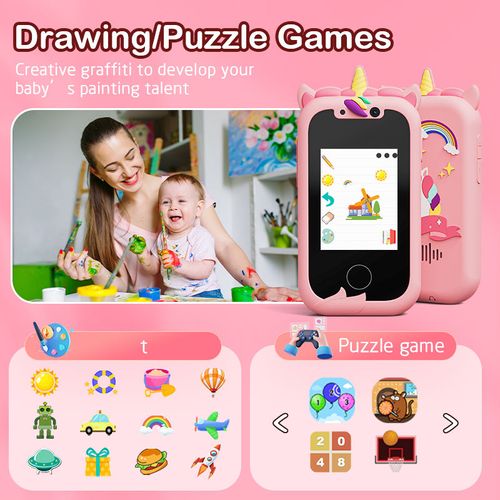 China touch screen multifunction support photo video mini kids toys kids smartphone kids learning