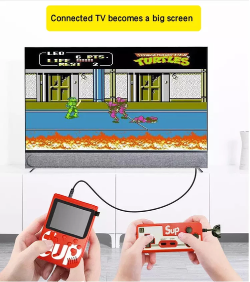 Intelligent single two-player handheld game console portable classic game player support TV connection