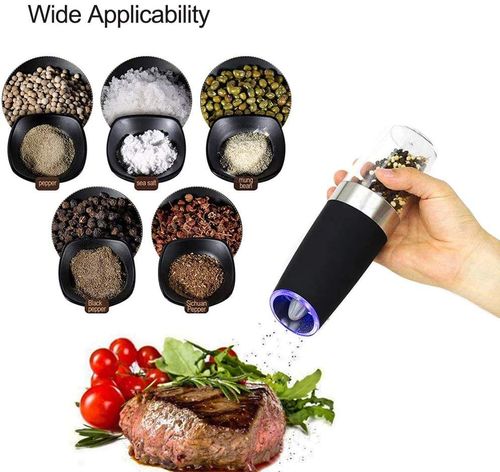 Electric Pepper Mill Pepper Sea Salt Powder Gravity Sensor Automatic Grinding Machine