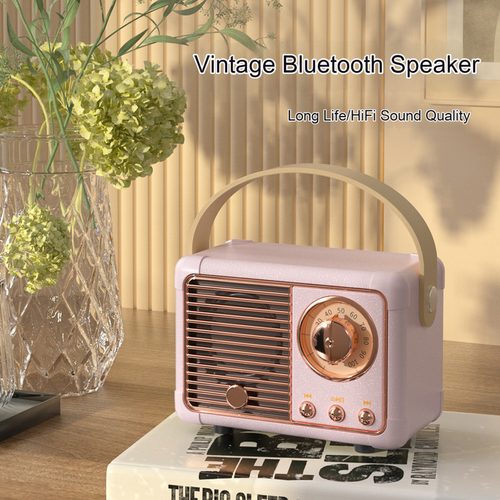 Latest Unique Design Travel Portable Mini Wireless Retro Music Player