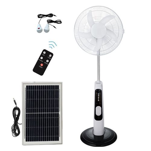 Rechargeable AC DC Solar Electric Solar Fan