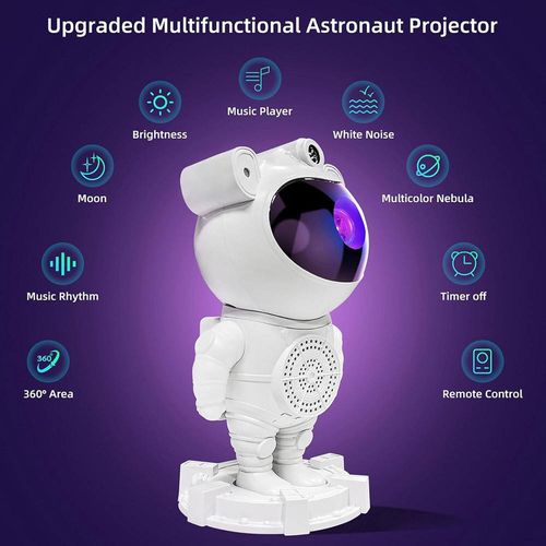 Doris Star Projector Night Light Rotating Projector Light Emitting Diode Night Light Sky Astronaut Projector