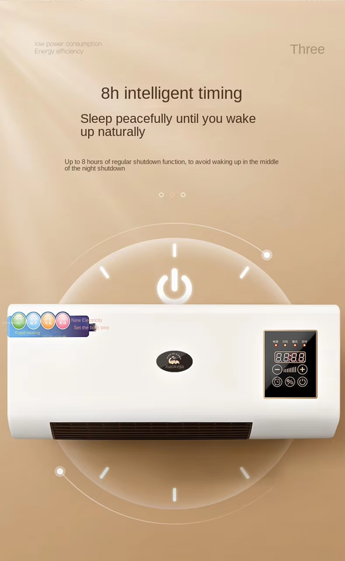 Dual-Use High-Efficiency Wide-Angle Portable Fan Heater Wall-Mounted Electric 2-in-1 Air Conditioner