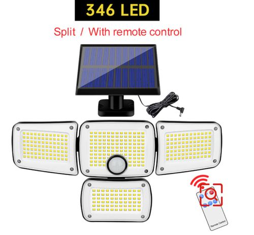 Outdoor LED Lights Solar Wall Light Solar Split Garden Lights Four Heads One Solar Induction Lights