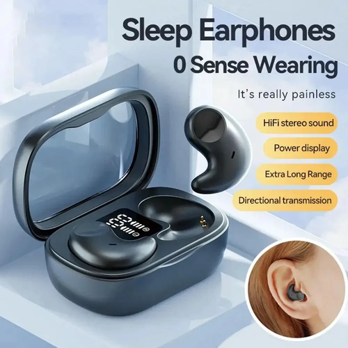 M51 sleep headphones bluetooth wireless in-ear noise canceling private model ultra-long life digital display screen