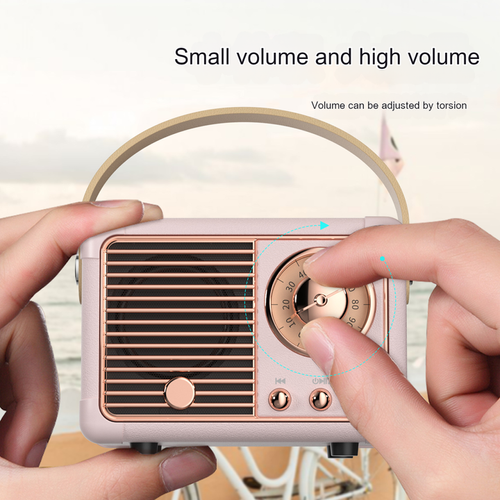 Latest Unique Design Travel Portable Mini Wireless Retro Music Player