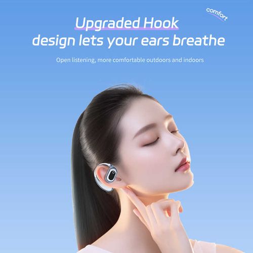 Smart Bluetooth Headset Digital Display True Wireless Headset Sports Ear Hook Headset