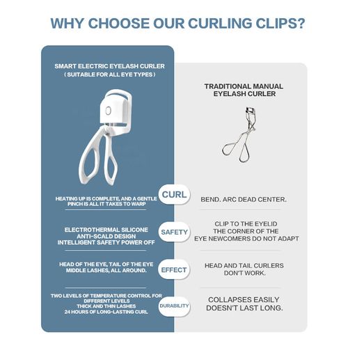 Electric eyelash curler electric eyelash curler hot eyelash curler heated curling and styling electric hot eyelash curler