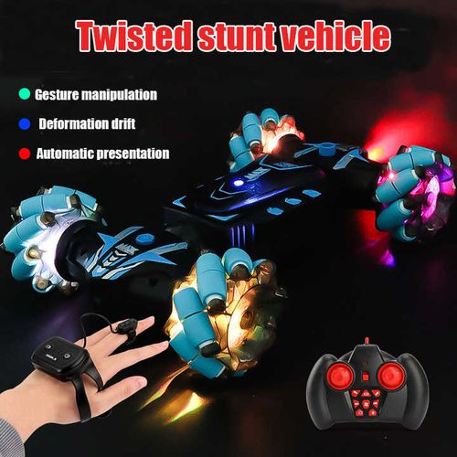 Gesture Sensor Twist Car 4WD Off-road Climbing Stunt Car Electric Toy RC Car