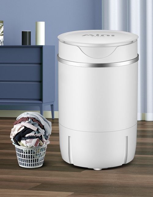 New washing machine small household semi-automatic mini washing machine blue light wash off all in one free draining basket