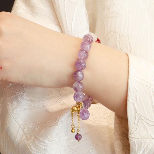 Natural Amethyst Handmade Lucky Bracelet