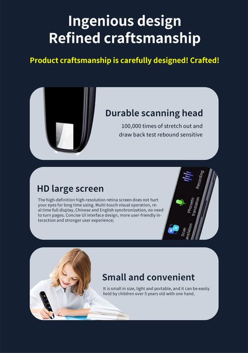 Point reading pen universal English sweep reading pen universal translation pen synchronous learning dictionary pen offline translation