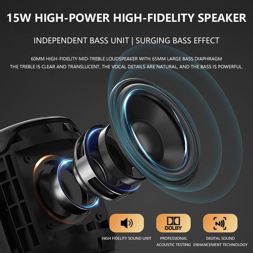Waterproof intelligent voice subwoofer home and outdoor audio high-power bluetooth audio