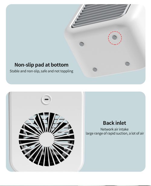 Cooler humidifier household 2 and 1 USB mini small fan air conditioning fan portable cold fan