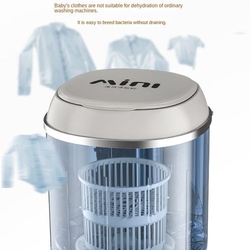New washing machine small household semi-automatic mini washing machine blue light wash off all in one free draining basket