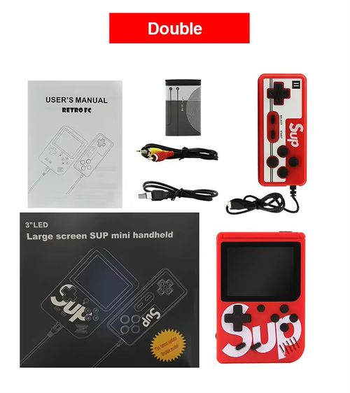 Intelligent single two-player handheld game console portable classic game player support TV connection