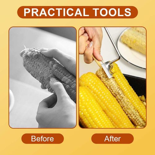 Kitchen corn cob stripper planer tool