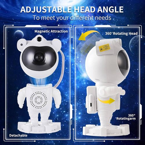 Doris Star Projector Night Light Rotating Projector Light Emitting Diode Night Light Sky Astronaut Projector