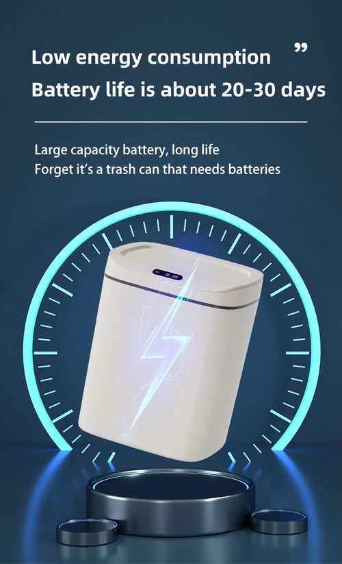 Smart Trash Can Thick ABS Smart Sensor Rechargeable Battery Kitchen Bedroom Automatic Trash Can