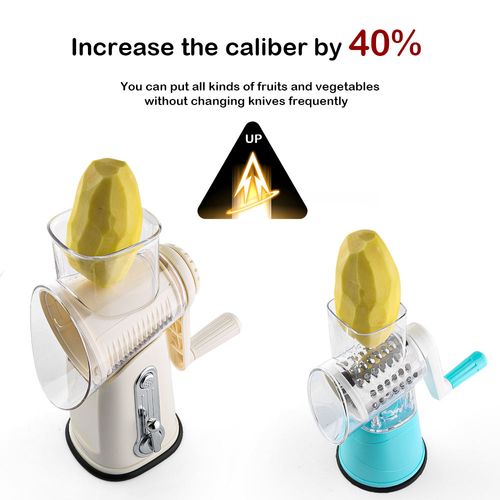 Multifunctional Shredder 5-in-1 Stainless Steel Rotary Cheese Shredder with Non-Slip Handle for the Kitchen