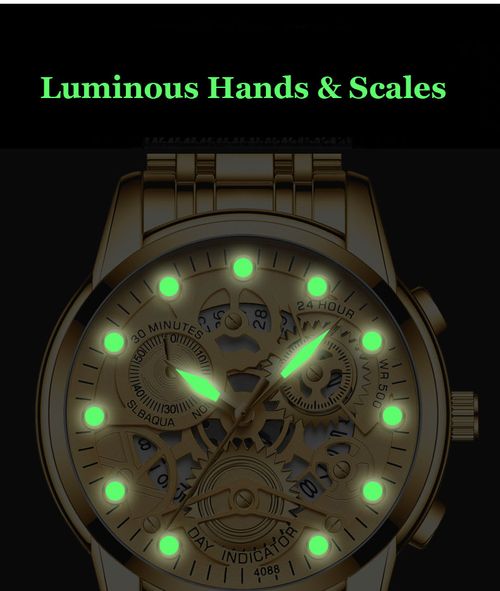 Brand watches men's waterproof luminous watch fashion non-mechanical quartz watch men's business watches