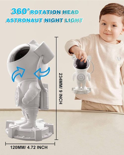 Doris Star Projector Night Light Rotating Projector Light Emitting Diode Night Light Sky Astronaut Projector