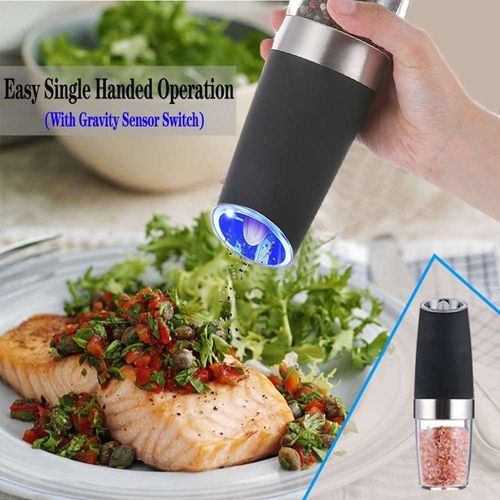 Electric Pepper Mill Pepper Sea Salt Powder Gravity Sensor Automatic Grinding Machine