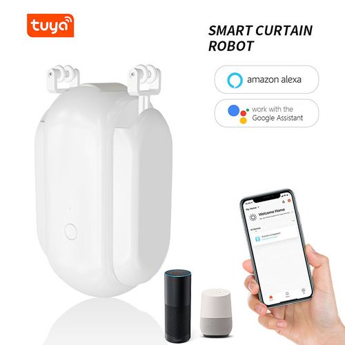 Smart Electric Curtains Robot Timer Auto Opener Shorter Light Sensor Application Remote Controller