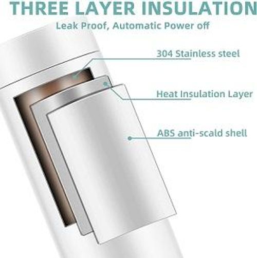 Intelligent thermostatic cup small portable electric heating water cup heat preservation all-in-one water kettle