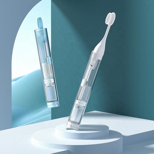 Travel toothbrush toothpaste all-in-one carry-on compact portable office folding toothbrush set