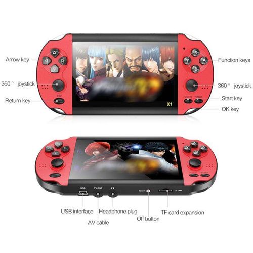 16GB Retro Handheld Games Player x 12 plus 10000games Portab 7 Inch e-book MP5 Video Game Consoles for PSP