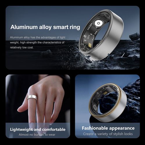 Sleep Stress Health Tracker All Day Dynamic Heart Rate Waterproof Smart Ring