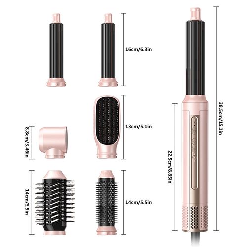 6-in-1 Hair Dryer with High-Speed Curling and Straightening Blow Dryer for Multi-Purpose Hair Care