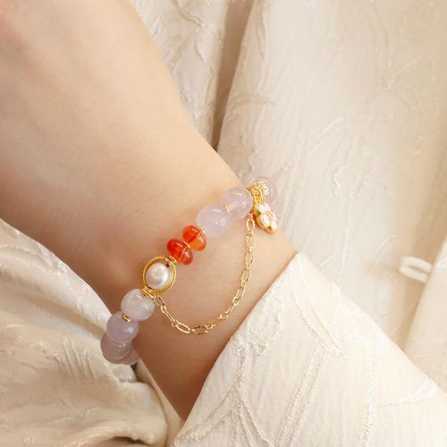 Natural Amethyst Handmade Lucky Bracelet