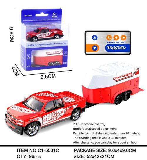 Simulation zinc alloy 2.4g scale aluminum SUV off-road 5CH remote control mini RC car 1 64 children Christmas gift