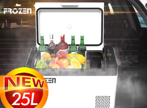 Mobile car refrigerator can be temperature-controlled freezing and refrigeration 25 liters of compressor car home dual-use