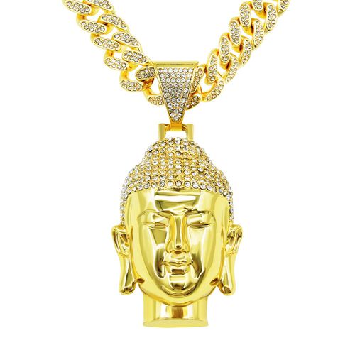 Fashion Wear Necklace Accessories Hip Hop Rap Pendant Necklace Diamond Cuban Chain