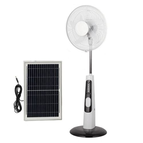 Rechargeable AC DC Solar Electric Solar Fan
