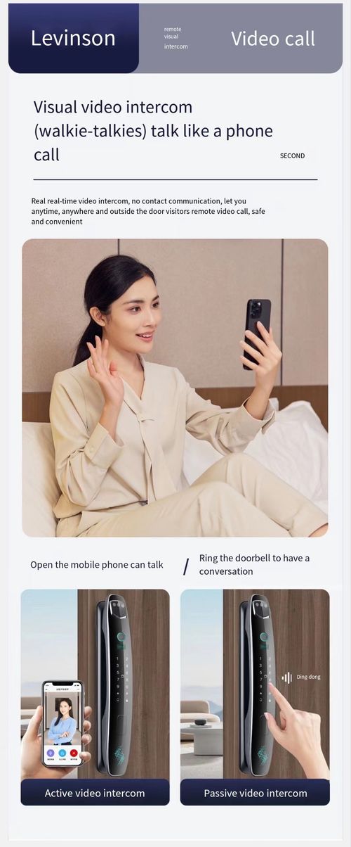 Fingerprint Digital Lock with Camera with Visual Intercom Figure 3D Face Recognition Smart Door Lock