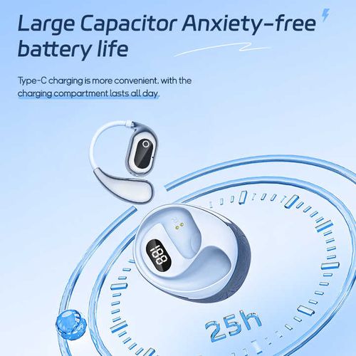 Smart Bluetooth Headset Digital Display True Wireless Headset Sports Ear Hook Headset