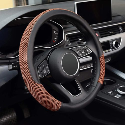 Luxury Breathable Designer Steering Wheel Cover Without Inner Ring Steering Wheel Cover Universal Car Steering Wheel Cover Sport