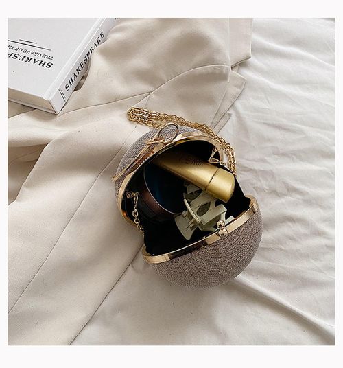 Personalized design spherical bag fashion handbag small round bag tide light luxury single shoulder crossbody Chain bag
