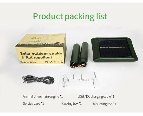 Ultrasonic Mouse Repeller Outdoor Solar Animal Repeller Infrared Sensor Flash Bird Repeller