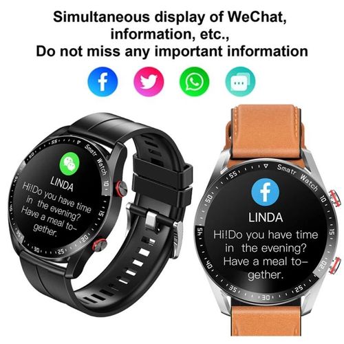 Smart Watch ECG+PPG Business Stainless Steel Band Bluetooth Talk Smart Watch Waterproof