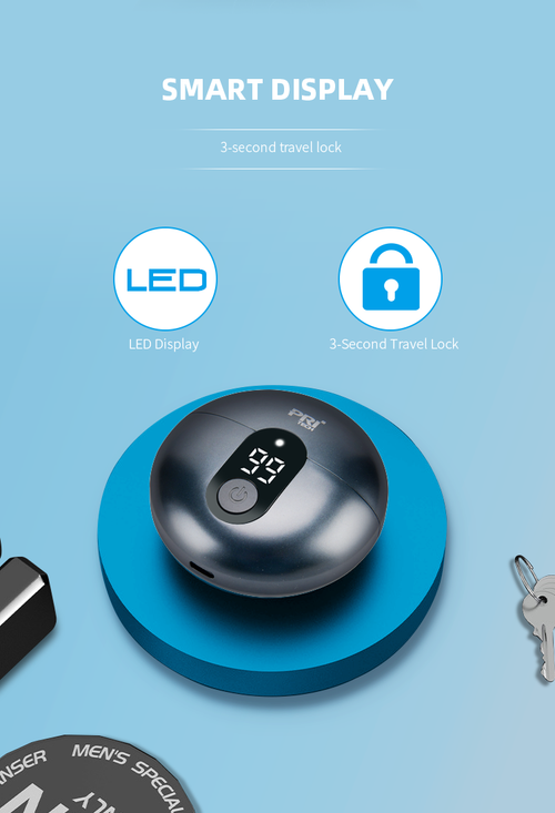 Wet & Dry Rotary Razor Waterproof Portable Travel Razor Men's Rechargeable Razor