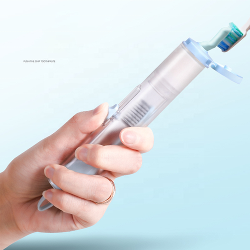 Travel toothbrush toothpaste all-in-one carry-on compact portable office folding toothbrush set