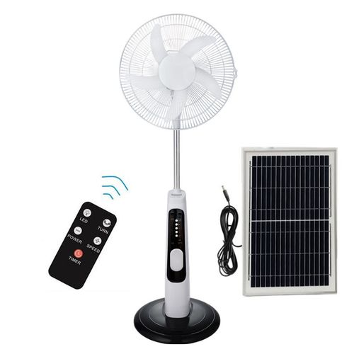 Rechargeable AC DC Solar Electric Solar Fan