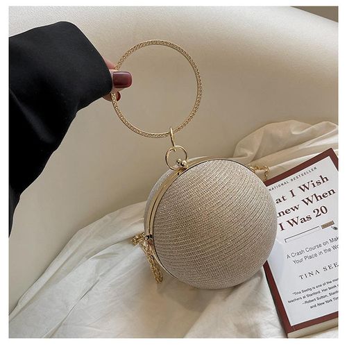 Personalized design spherical bag fashion handbag small round bag tide light luxury single shoulder crossbody Chain bag