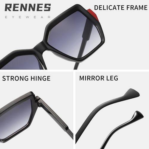 New irregular gradient frame outdoor sun shades personalized ins fashion street shooting trend glasses