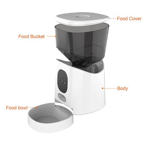New remote control pet smart feeder with camera 5L cat and dog timed quantitative automatic pet feeder